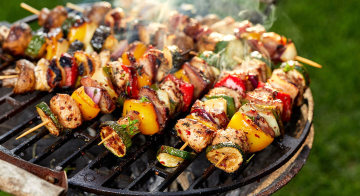 Grilled Lavender and Honey Chicken Kabobs