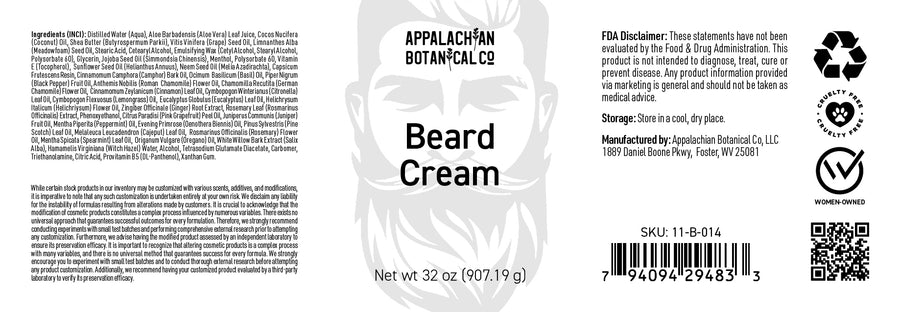 Bulk Beard Cream