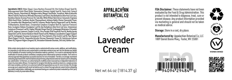 Bulk Lavender Cream