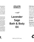 Bulk Lavender Sage Bath & Body Oil