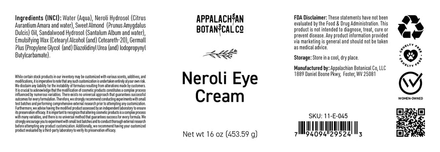 Bulk Neroli Eye Cream
